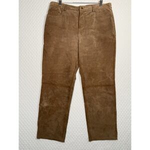 Vintage Genuine Leather Suede Straight Pants Womens 16P Cowgirl Coldwater Creek